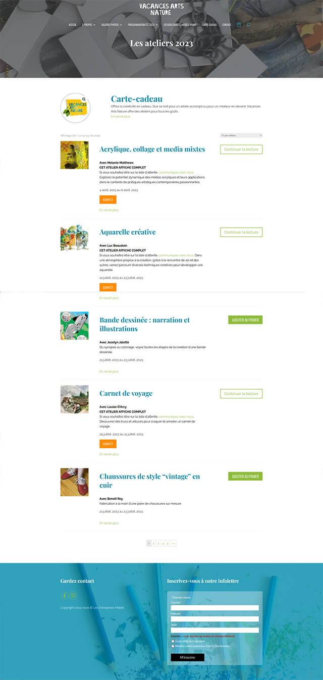 Vacances Arts Nature